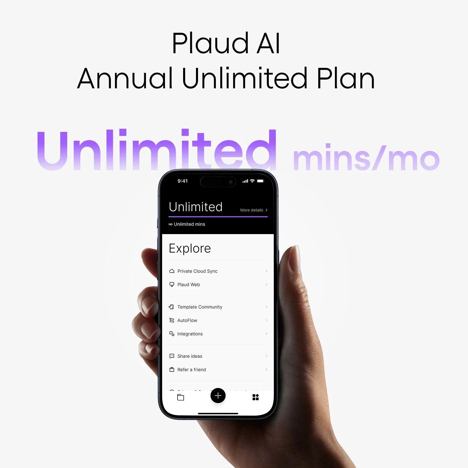 Plaud AI Annual Unlimited Plan (Yearly)